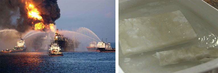 Thermablok OIl Spill Cleanup Potential